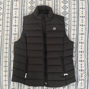 Black Michael Kors puffer vest